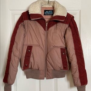 Wicked Vintage 1980’s Rust Coloured Kids Winter Jacket/Vest